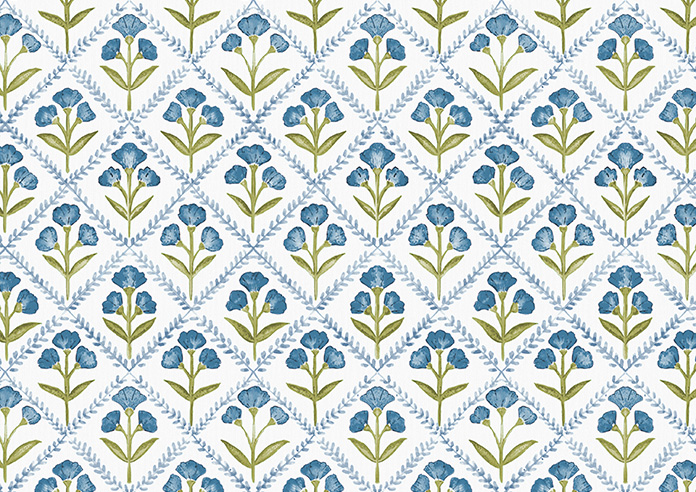 Chatsworth, Blue River - Motorised Roman Blind - Image 7